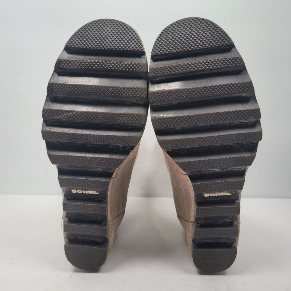 Sorel Conquest Holiday Women's Taupe Wedge Boots NL2771-2714 US Size 10 - Picture 10 of 11
